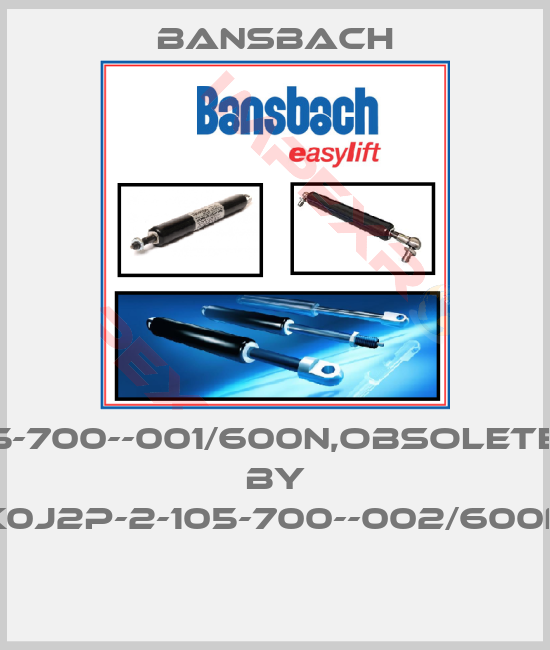 Bansbach-K0J2P-2-105-700--001/600N,obsolete,replaced by K0J2P-2-105-700--002/600N 