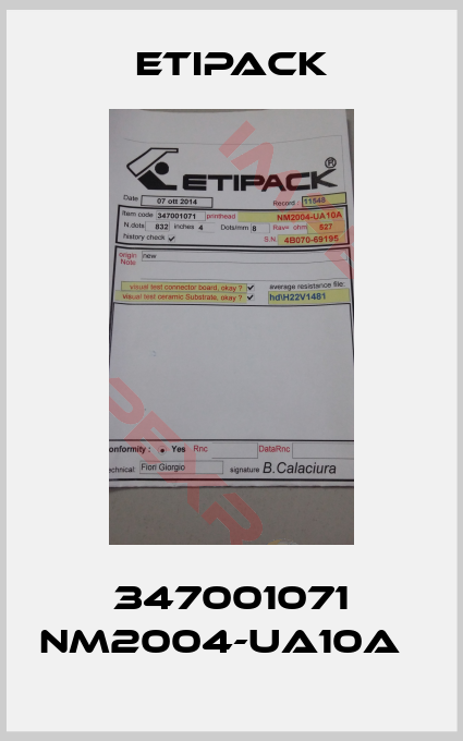 Etipack-347001071 NM2004-UA10A  