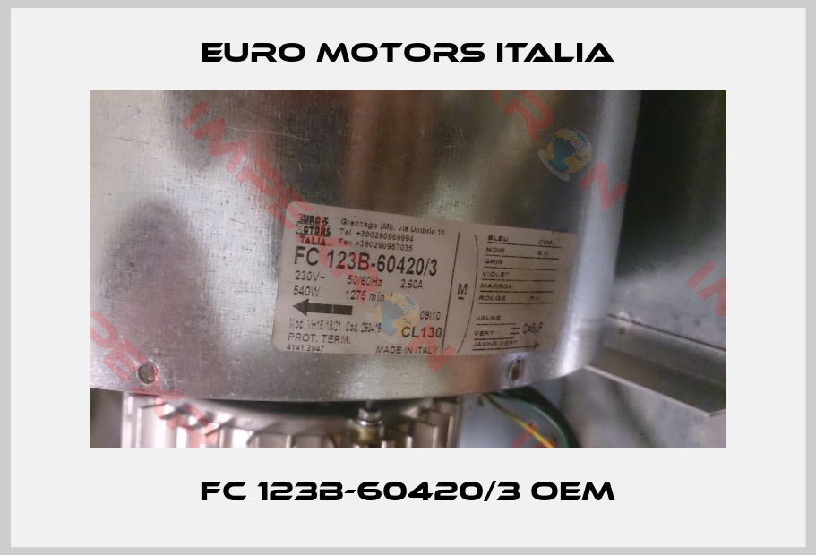 Euro Motors Italia-FC 123B-60420/3 OEM