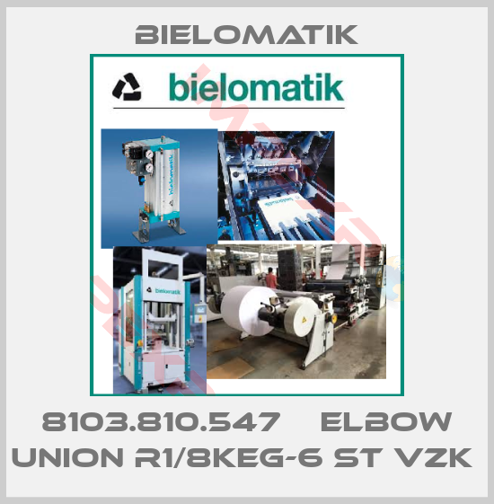 Bielomatik-8103.810.547    ELBOW UNION R1/8KEG-6 ST VZK 