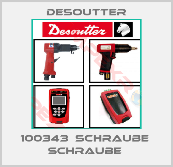 Desoutter-100343  SCHRAUBE  SCHRAUBE 
