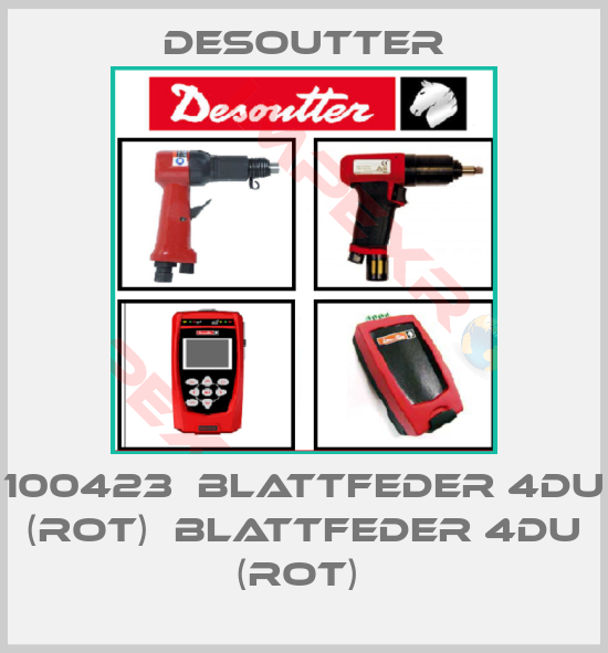 Desoutter-100423  BLATTFEDER 4DU (ROT)  BLATTFEDER 4DU (ROT) 