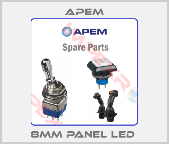Apem-8MM PANEL LED 