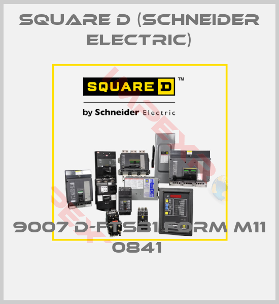 Square D (Schneider Electric)-9007 D-FTSB1 FORM M11 0841 
