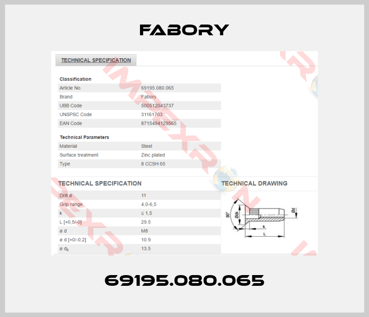 Fabory-69195.080.065