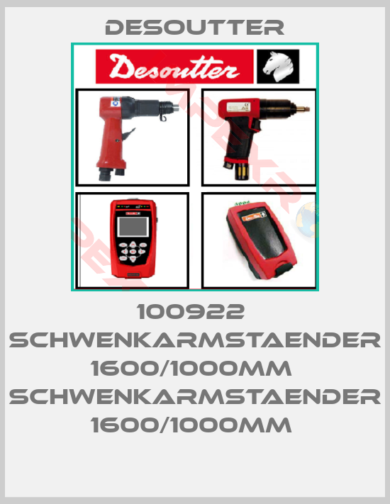 Desoutter-100922  SCHWENKARMSTAENDER 1600/1000MM  SCHWENKARMSTAENDER 1600/1000MM 