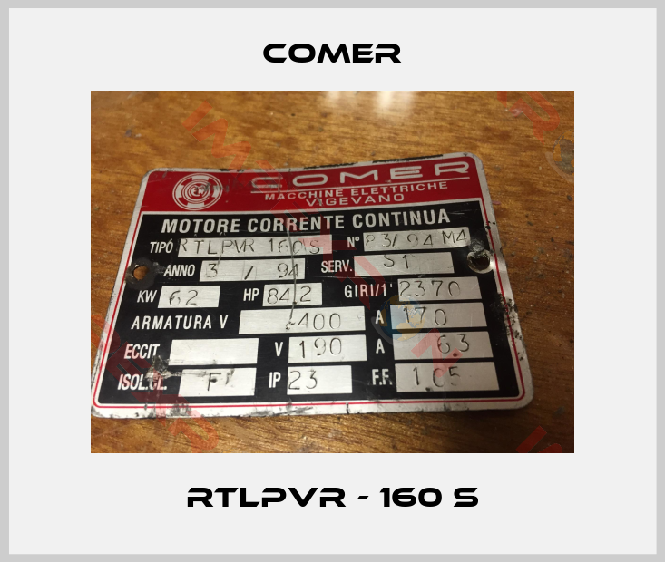 Comer-RTLPVR - 160 S