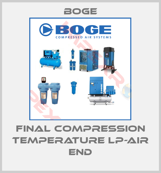 Boge-Final Compression Temperature LP-air end