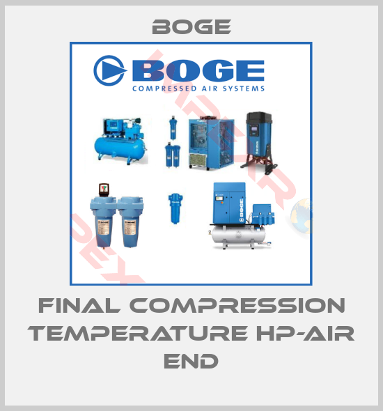Boge-Final Compression Temperature HP-air end