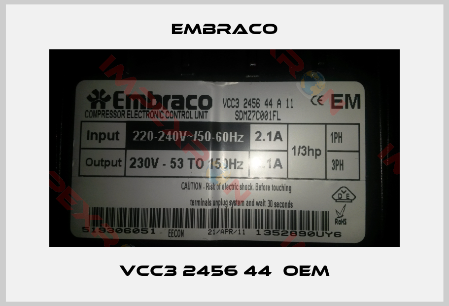 Embraco-VCC3 2456 44  OEM