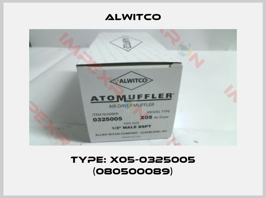 Alwitco-Type: X05-0325005 (080500089)