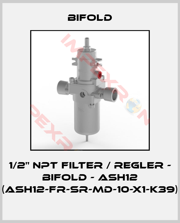 Bifold-1/2" NPT Filter / Regler - Bifold - ASH12 (ASH12-FR-SR-MD-10-X1-K39)