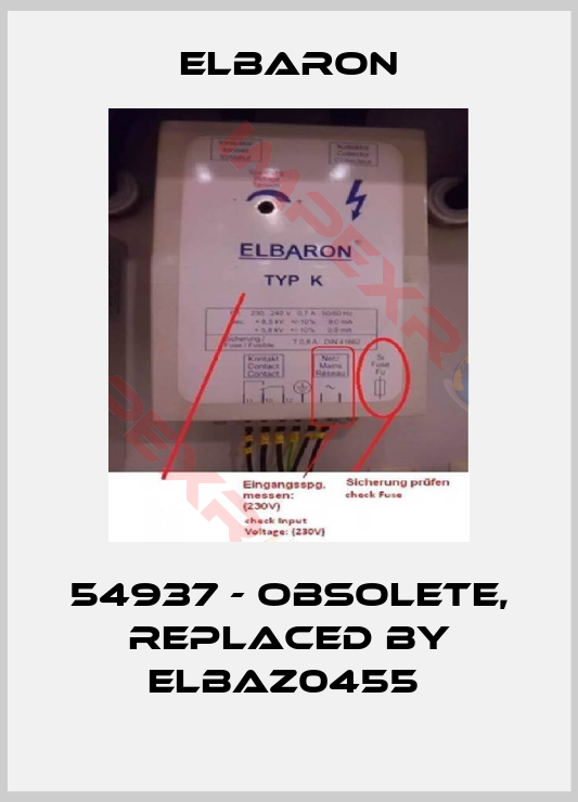 Elbaron-54937 - obsolete, replaced by ELBAZ0455 