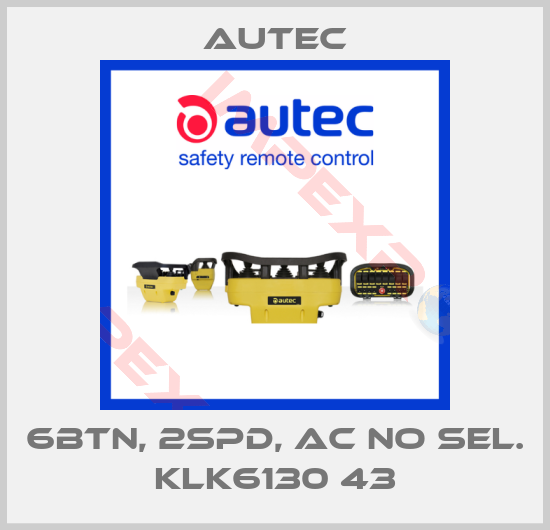Autec-6BTN, 2SPD, AC NO SEL. KLK6130 43
