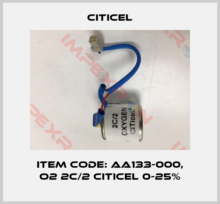 Citicel-Item Code: AA133-000, O2 2C/2 CiTiceL 0-25%