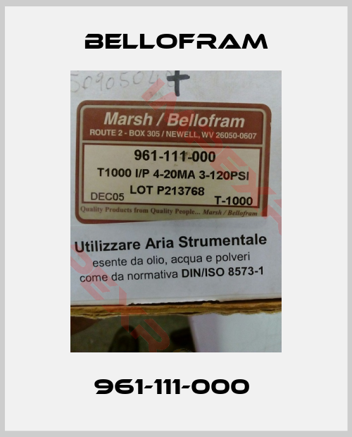 Bellofram-961-111-000 