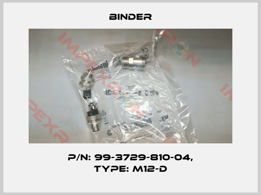 Binder-P/N: 99-3729-810-04, Type: M12-D