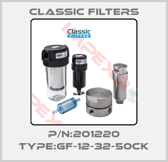Classic filters-P/N:201220 Type:GF-12-32-50CK