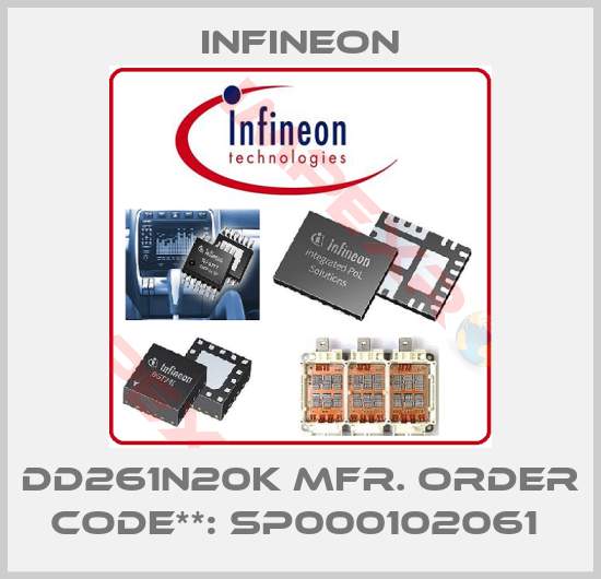Infineon-DD261N20K Mfr. Order Code**: SP000102061 