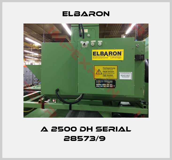Elbaron- A 2500 DH serial 28573/9 