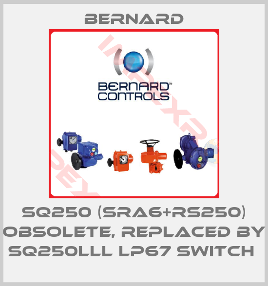 Bernard-SQ250 (SRA6+RS250) obsolete, replaced by SQ250lll lP67 Switch 
