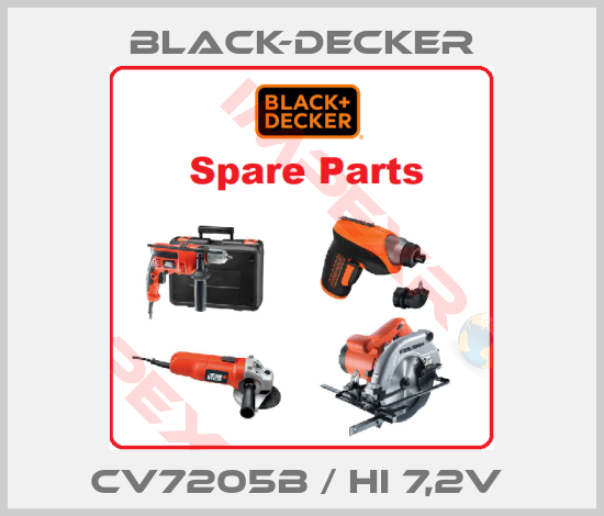 Black-Decker-CV7205B / Hi 7,2v 