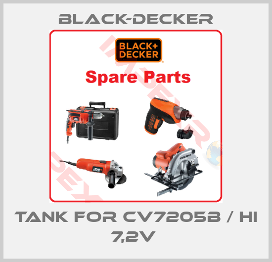 Black-Decker-Tank For CV7205B / Hi 7,2v 