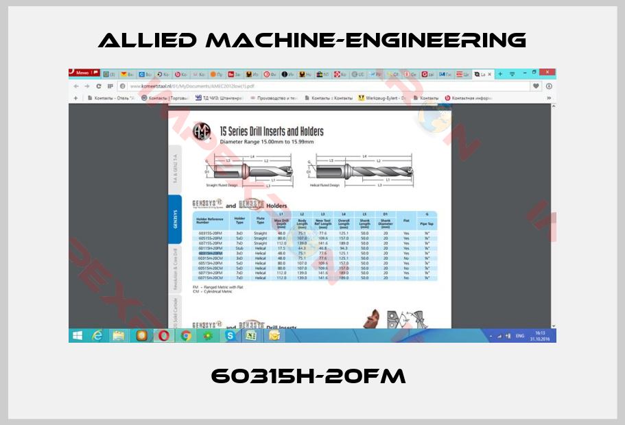Allied Machine-Engineering-60315H-20FM 