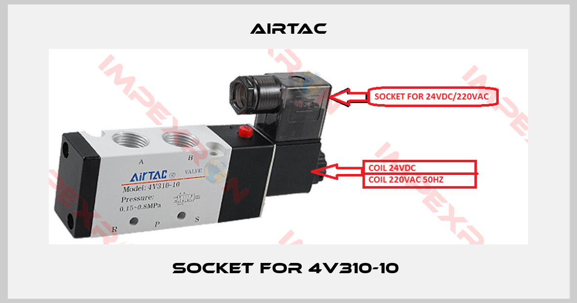 Airtac-SOCKET FOR 4V310-10 