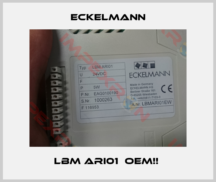 Eckelmann-LBM ARI01  OEM!! 