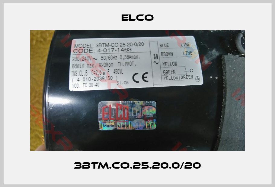 Elco-3BTM.CO.25.20.0/20