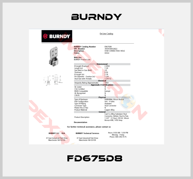 Burndy-FD675D8 