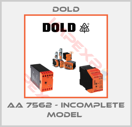 Dold-AA 7562 - incomplete model 