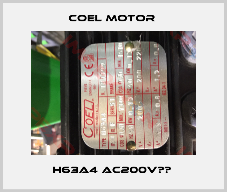 Coel-H63A4 AC200V　　 