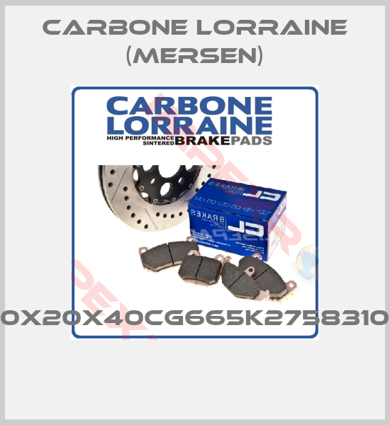 Carbone Lorraine (Mersen)-40X20X40CG665K27583108 