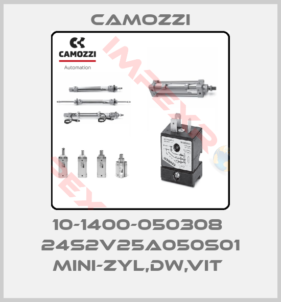 Camozzi-10-1400-050308  24S2V25A050S01 MINI-ZYL,DW,VIT 