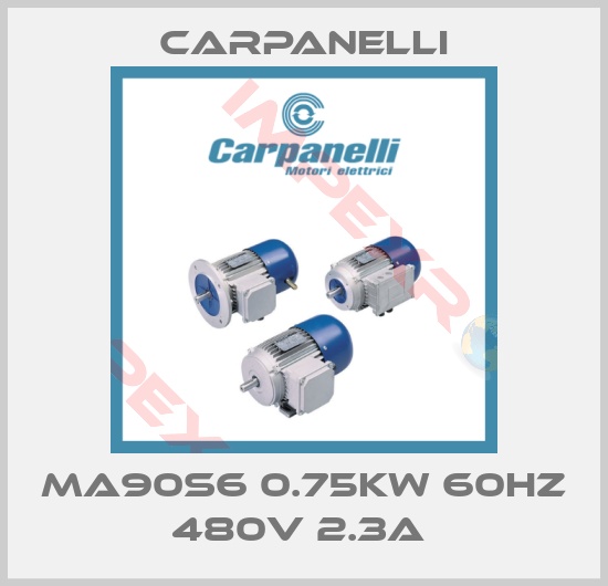 Carpanelli-MA90S6 0.75kW 60Hz 480V 2.3A 