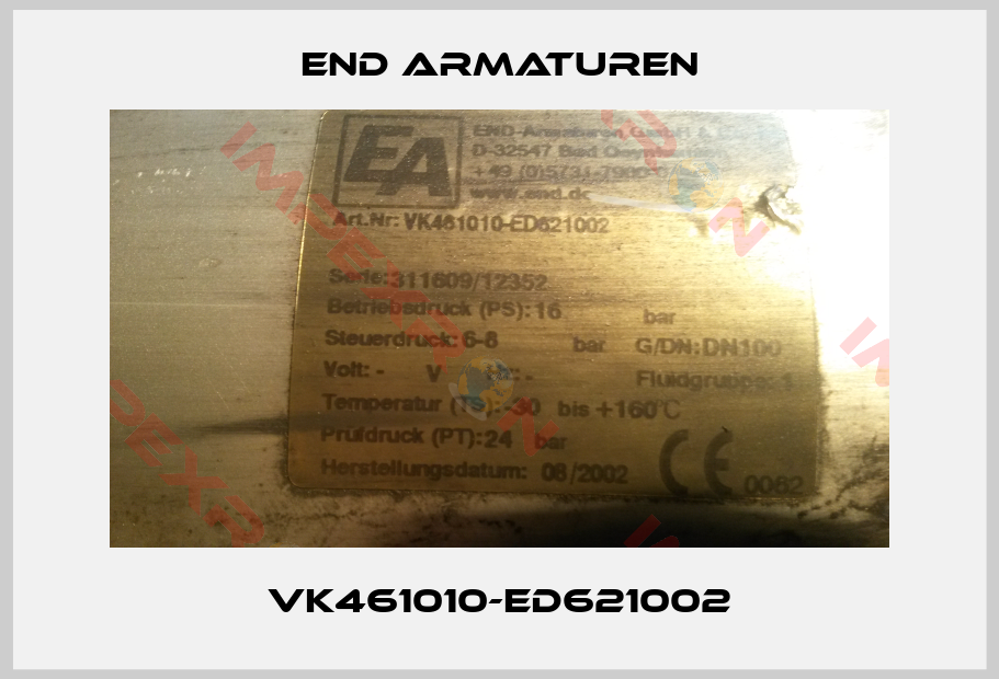 End Armaturen-VK461010-ED621002