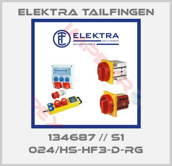 Elektra Tailfingen-134687 // S1 024/HS-HF3-D-RG