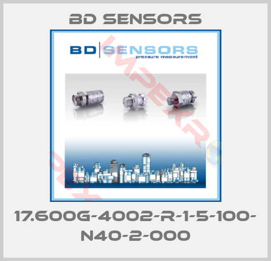 Bd Sensors-17.600G-4002-R-1-5-100- N40-2-000