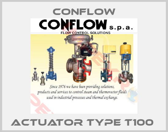 CONFLOW-ACTUATOR TYPE T100 