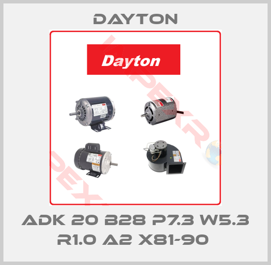 DAYTON-ADK 20 B28 P7.3 W5.3 R1.0 A2 X81-90 
