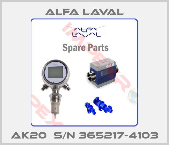Alfa Laval-AK20  S/N 365217-4103
