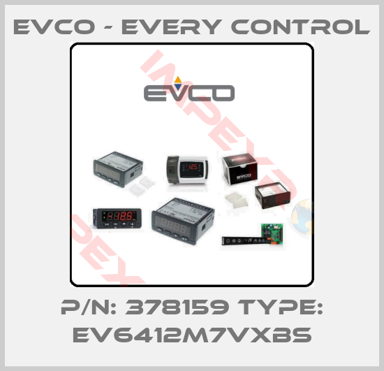 EVCO - Every Control-P/N: 378159 Type: EV6412M7VXBS