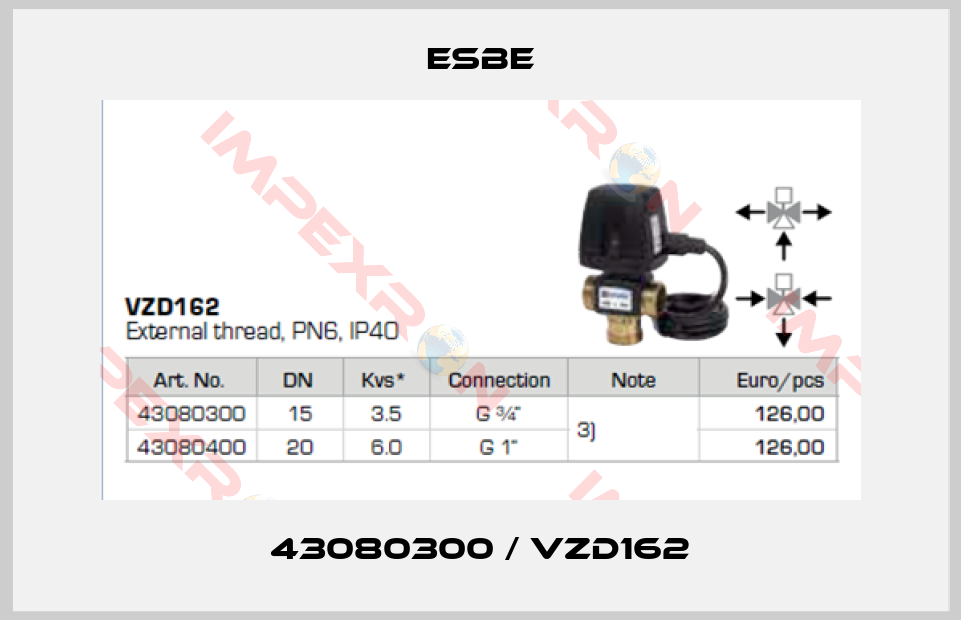 Esbe-43080300 / VZD162