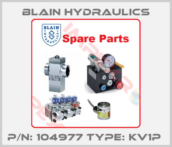 Blain Hydraulics-P/N: 104977 Type: KV1P 