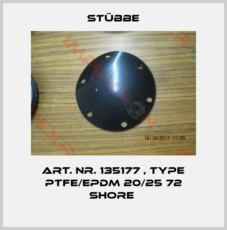Stübbe-Art. Nr. 135177 , type PTFE/EPDM 20/25 72 Shore 