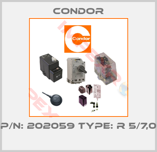 Condor-P/N: 202059 Type: R 5/7,0 