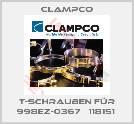 Clampco- T-Schrauben für 998EZ-0367   118151 