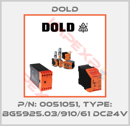 Dold-p/n: 0051051, Type: BG5925.03/910/61 DC24V